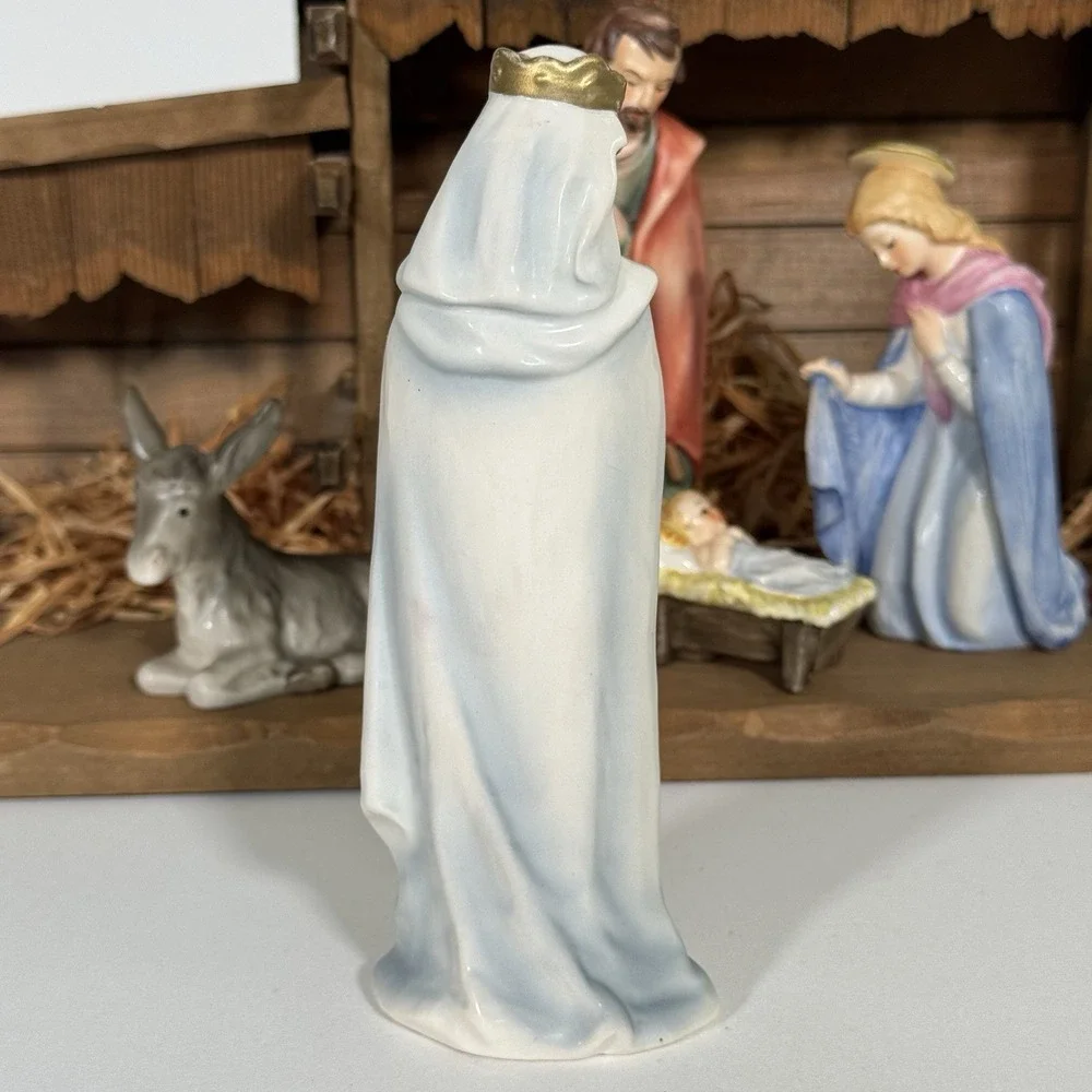 Vintage Goebel Hummel Nativity Set West Germany Porcelain Figurines with Stable